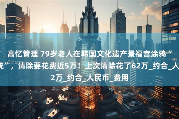 高忆管理 79岁老人在韩国文化遗产景福宫涂鸦“特朗普总统”，清除要花费近5万！上次清除花了62万_约合_人民币_费用
