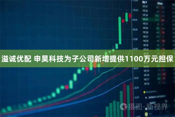 溢诚优配 申昊科技为子公司新增提供1100万元担保